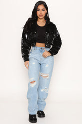 Second Date Straight Leg Jeans - Light Blue Wash Ins Street